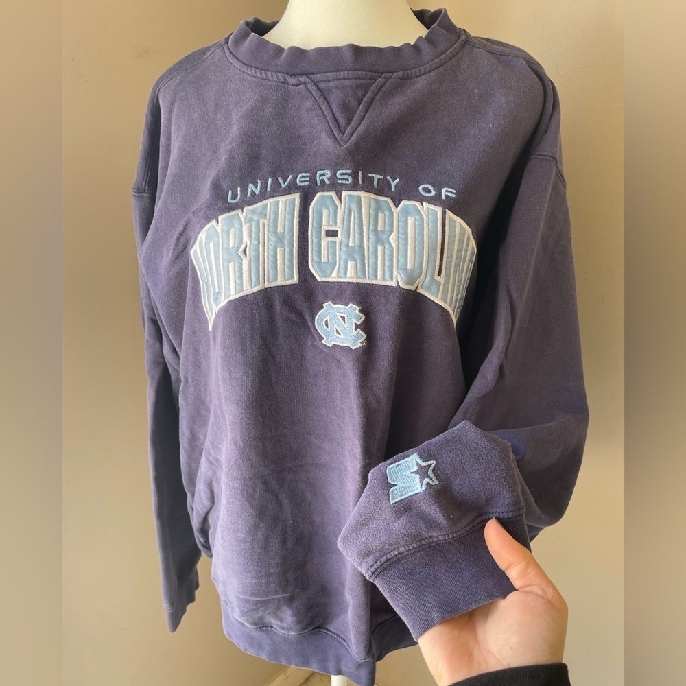 Women's Vintage 80's North Carolina Tarheels Crewneck Sweatshirt - Sz. L